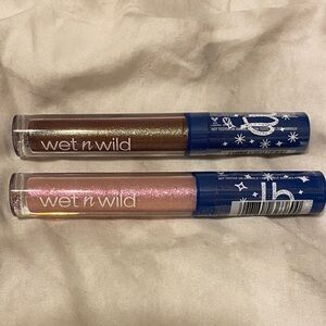 Wet n Wild Sparkling Lip Gloss Duo - Pink and Brown